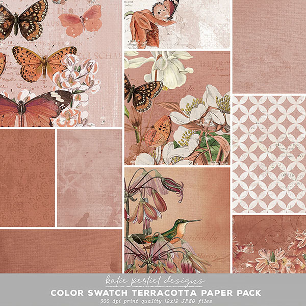 Color Swatch Terracotta Paper Pack
