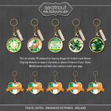 Travel Notes - Enhanced Keyrings - Ireland