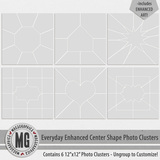 Everyday Enhanced Center Shape Photo Clusters