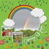 Spring Silhouette Enhanced Photo Clusters