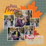 Autumn Silhouette Enhanced Photo Clusters