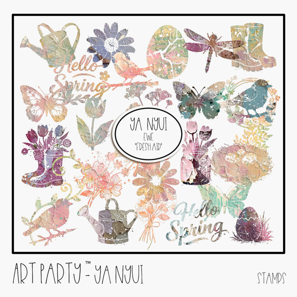 Ya Nyui - Stamps Digital Art - Digital Scrapbooking Kits