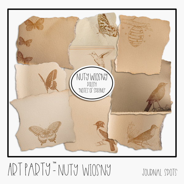 Nuty Wiosny - Journal Spots Digital Art - Digital Scrapbooking Kits