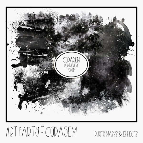 Coragem - Photo Masks & Effects Digital Art - Digital Scrapbooking Kits
