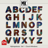 Alphapalooza - Set 1 - Church Windows