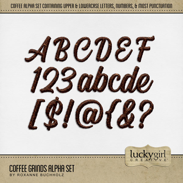 Coffee Grinds Alpha Set
