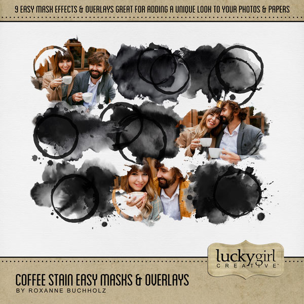 Coffee Stain Easy Masks & Overlays