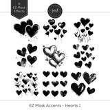 EZ Mask Accents - Hearts 1
