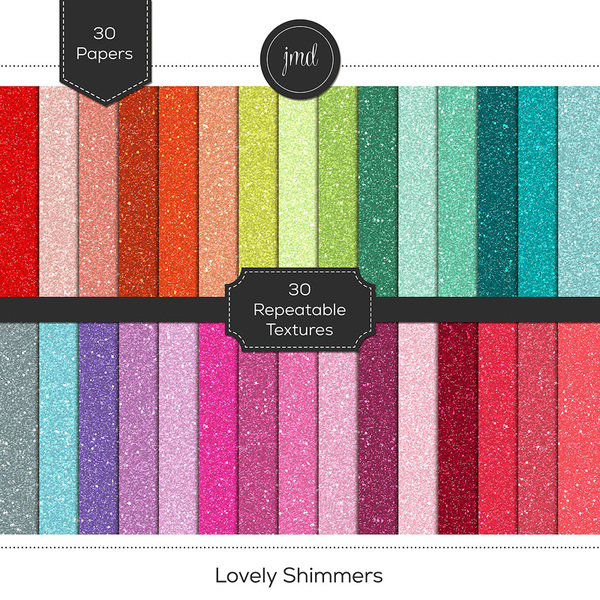Lovely Shimmers Digital Art - Digital Scrapbooking Kits
