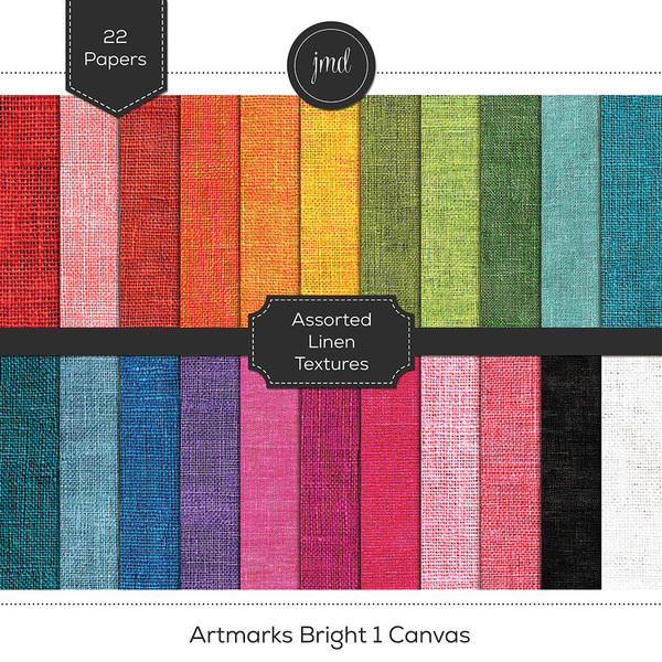 ArtMarks Bright 1 Canvas Digital Art - Digital Scrapbooking Kits