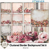 Clustered Border Background Set 8