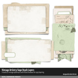 Vintage Artistry Sage Scrapbooking Bundle