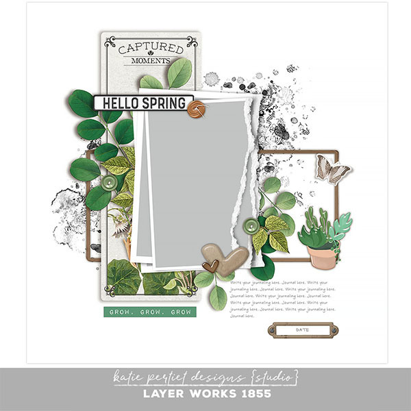 Layer Works 1855 Digital Art - Digital Scrapbooking Kits