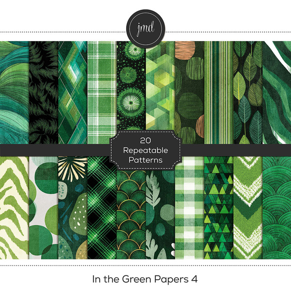 In the Green Papers 4 Digital Art - Digital Scrapbooking Kits