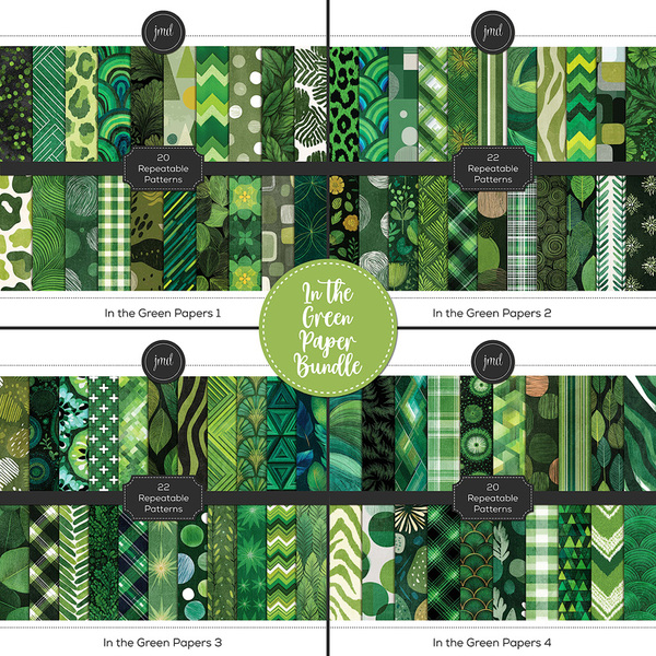 In the Green Paper Bundle Digital Art - Digital Scrapbooking Kits