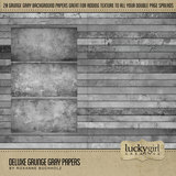Deluxe Grunge Gray Papers