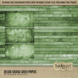 Deluxe Grunge Green Papers