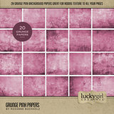 Grunge Pink Papers