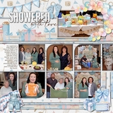 Baby Gender Reveal Watercolor Elements