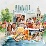 The Netherlands Watercolor Elements