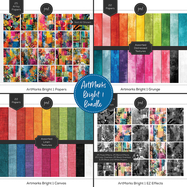 ArtMarks Bright 1 Bundle Digital Art - Digital Scrapbooking Kits