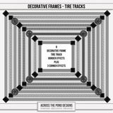 Decorative Frames - Tire Tracks