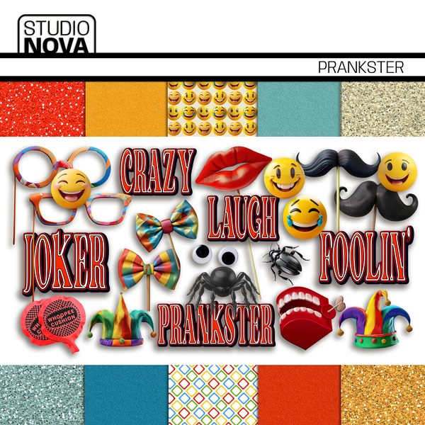 Prankster Digital Art - Digital Scrapbooking Kits