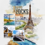 Travel Landmarks Watercolor Mega Bundle