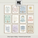 Once Upon A Baby - Framed Journal Cards