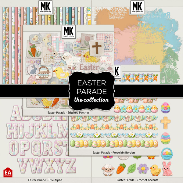 Easter Parade - The Collection Digital Art - Digital Scrapbooking Kits