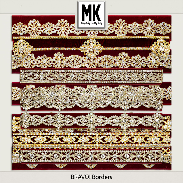 Bravo! Borders Digital Art - Digital Scrapbooking Kits