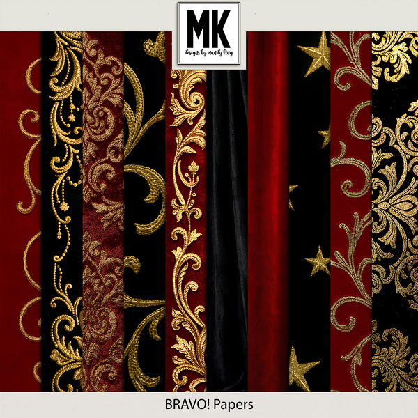 Bravo! Papers Digital Art - Digital Scrapbooking Kits