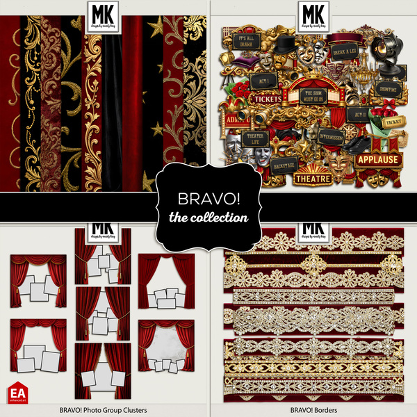 Bravo! The Collection Digital Art - Digital Scrapbooking Kits