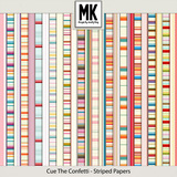 Cue The Confetti - Striped Papers