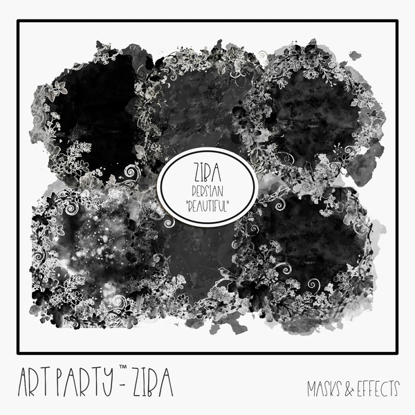 Ziba - Masks & Effects Digital Art - Digital Scrapbooking Kits