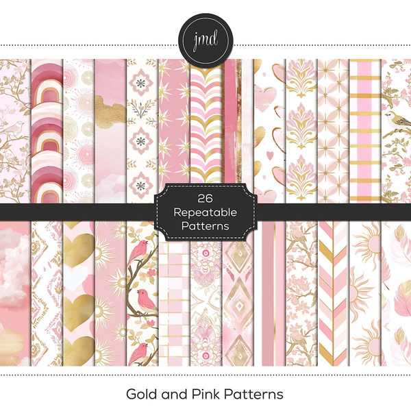 Gold and Pink Patterns