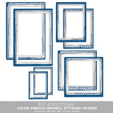 Color Swatch Inkwell Stitched Frames