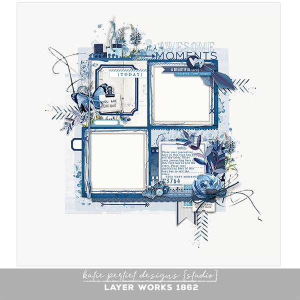 Layer Works 1862 Digital Art - Digital Scrapbooking Kits