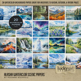 Alaska Waterclor Scenic Papers