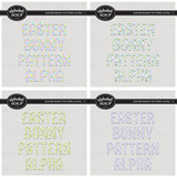 Easter Bunny Pattern Alpha Bundle