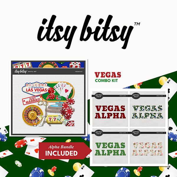 Vegas Combo Kit Digital Art - Digital Scrapbooking Kits