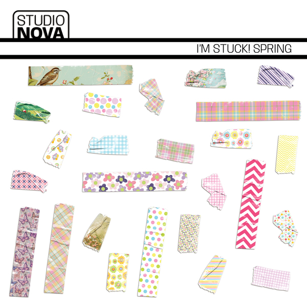 I'm Stuck! Spring Digital Art - Digital Scrapbooking Kits