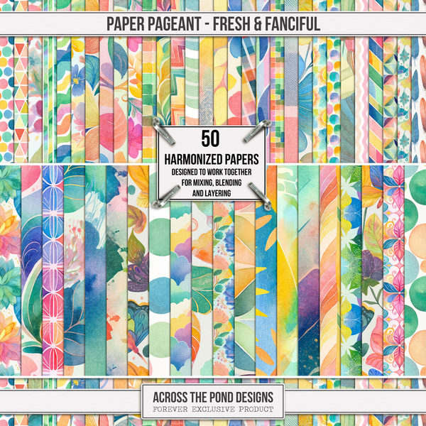 Paper Pageant - Fresh & Fanciful Digital Art - Digital Scrapbooking Kits