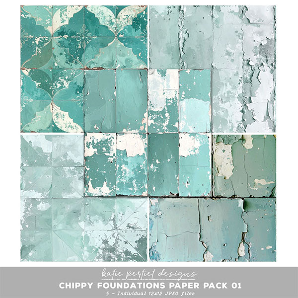 Chippy Foundations Paper Pack 01 Digital Art - Digital Scrapbooking Kits