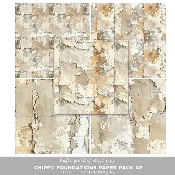 Chippy Foundations Paper Pack 02 Digital Art - Digital Scrapbooking Kits