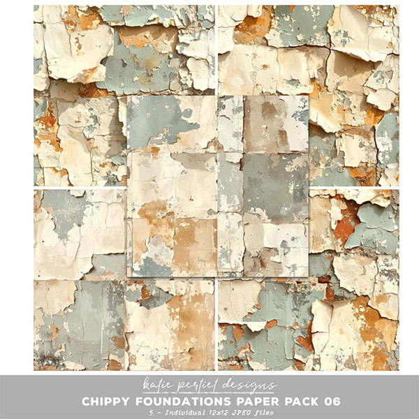 Chippy Foundations Paper Pack 06 Digital Art - Digital Scrapbooking Kits