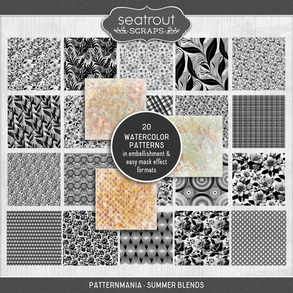 PatternMania - Summer Blends Digital Art - Digital Scrapbooking Kits