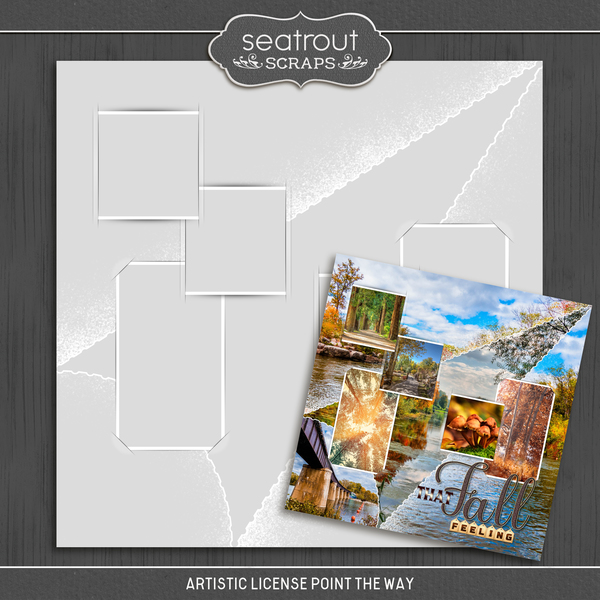 Artistic License Point the Way Digital Art - Digital Scrapbooking Kits