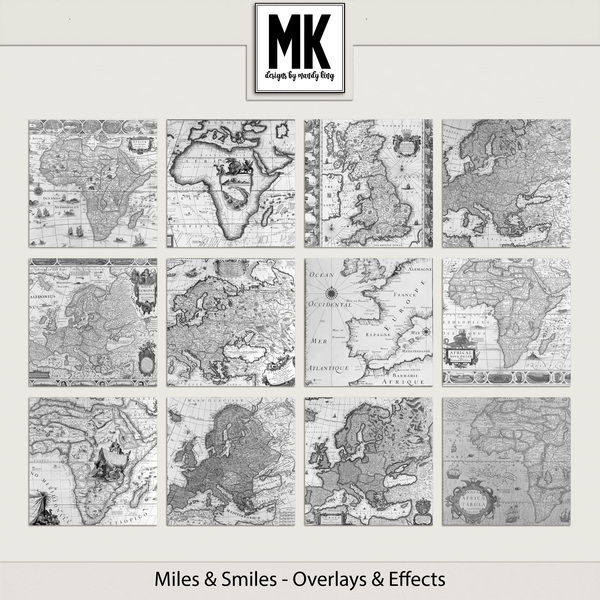 Miles & Smiles - Overlays & Effects Digital Art - Digital Scrapbooking Kits
