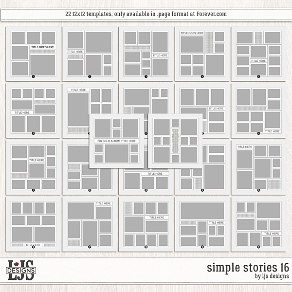 Simple Stories 16 Digital Art - Digital Scrapbooking Kits